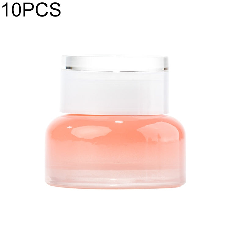 10 PCS Cream Bottle Lotion Bottle Toner Bottle Cosmetic Glass Bottle, Specification:30g Cream Bottle