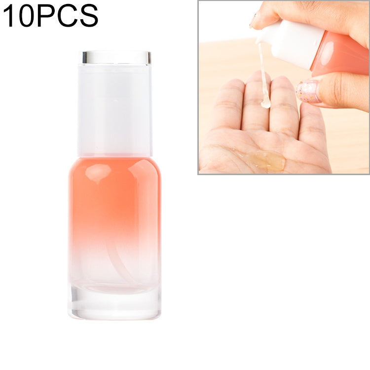 10 PCS Cream Bottle Lotion Bottle Toner Bottle Cosmetic Glass Bottle, Specification:40ml Lotion Bottle