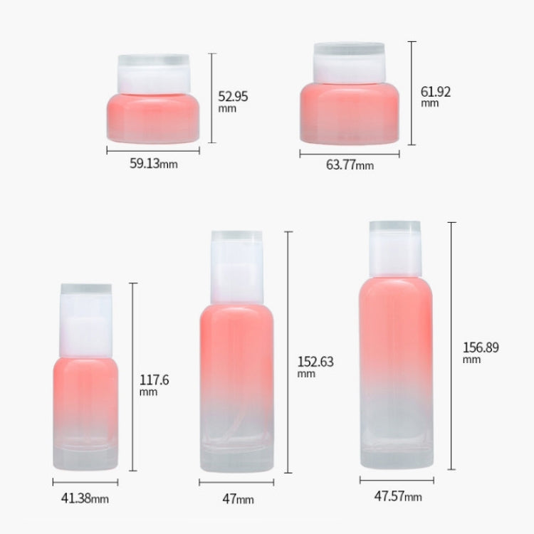 10 PCS Cream Bottle Lotion Bottle Toner Bottle Cosmetic Glass Bottle, Specification:40ml Lotion Bottle