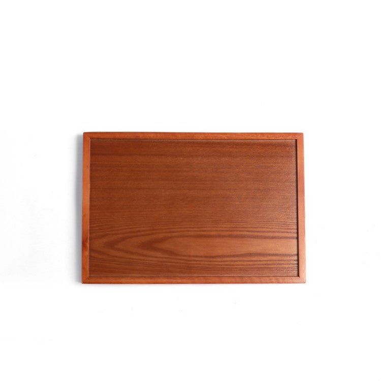 Rectangular Solid Wood Dinner Plate Water Cup Storage Tray Fruit Dessert Plate