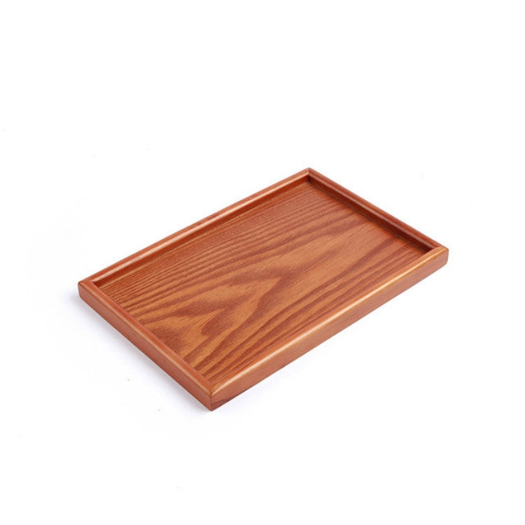Rectangular Solid Wood Dinner Plate Water Cup Storage Tray Fruit Dessert Plate