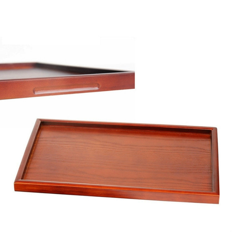 Rectangular Solid Wood Dinner Plate Water Cup Storage Tray Fruit Dessert Plate