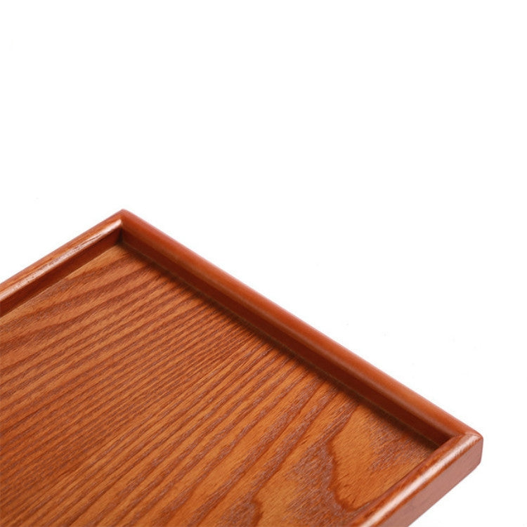 Rectangular Solid Wood Dinner Plate Water Cup Storage Tray Fruit Dessert Plate