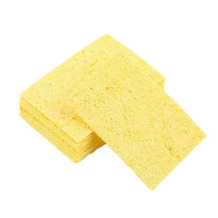 10 PCS High Temperature Resistant Soldering Iron Solder Tip Welding Cleaning Sponge Yellow Heatstable Cleaning Sponge