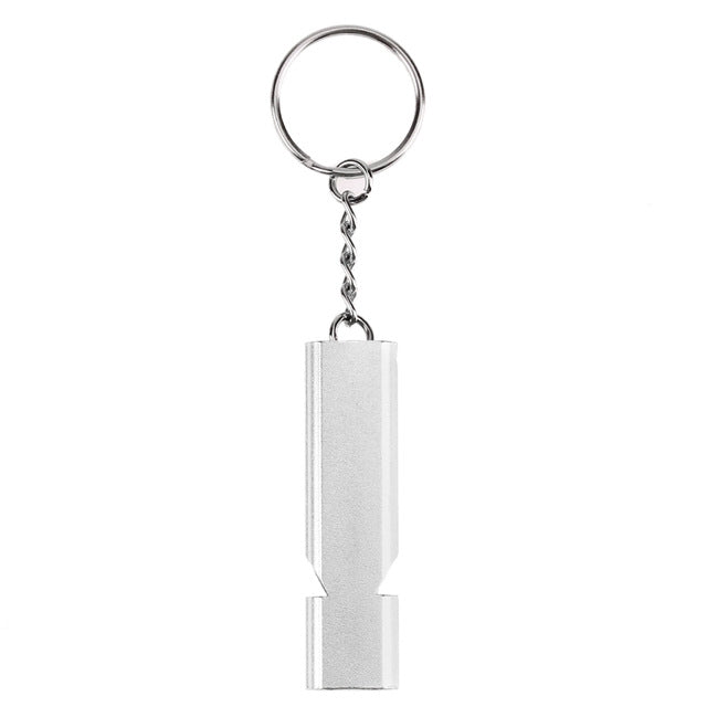 3 PCS Mini Portable 120db Double Pipe High Decibel Outdoor Camping Hiking Survival Whistle Double-frequency Emnergecy Whistle Keychain