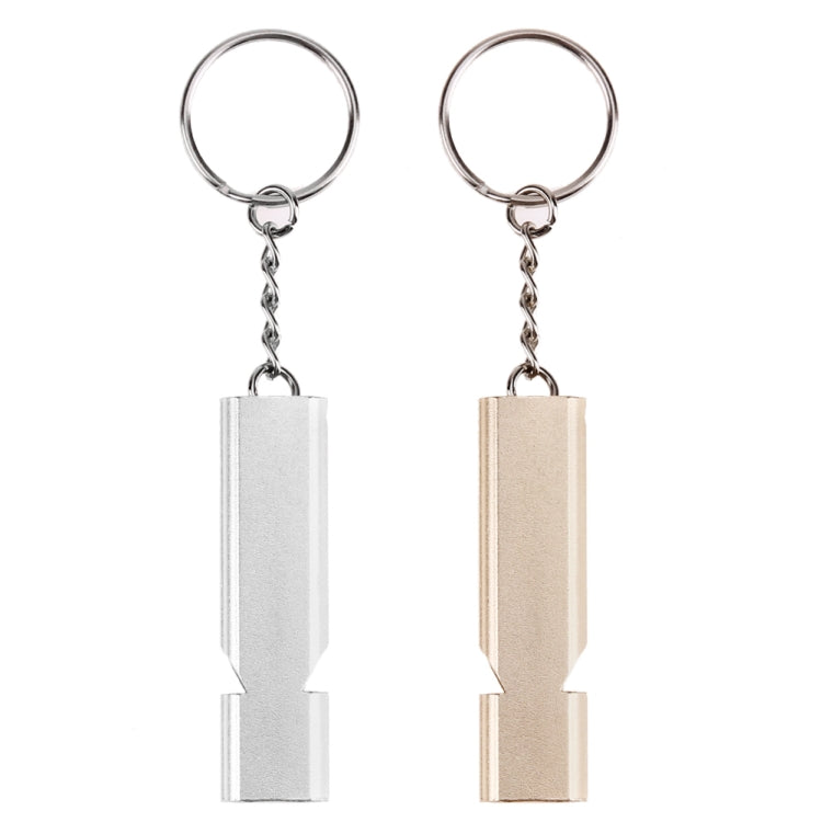 3 PCS Mini Portable 120db Double Pipe High Decibel Outdoor Camping Hiking Survival Whistle Double-frequency Emnergecy Whistle Keychain