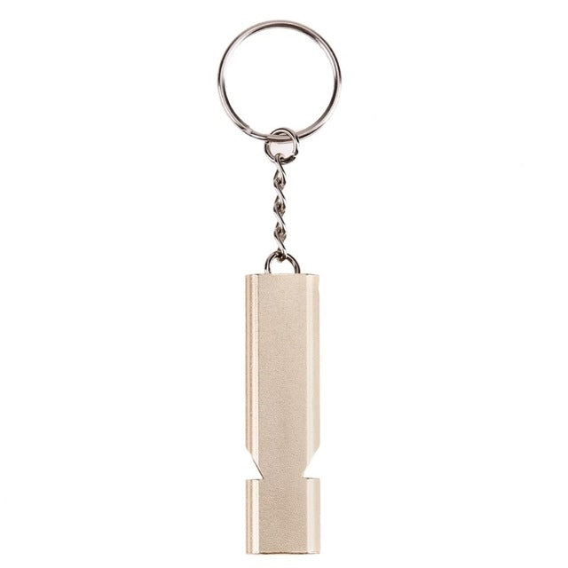 3 PCS Mini Portable 120db Double Pipe High Decibel Outdoor Camping Hiking Survival Whistle Double-frequency Emnergecy Whistle Keychain