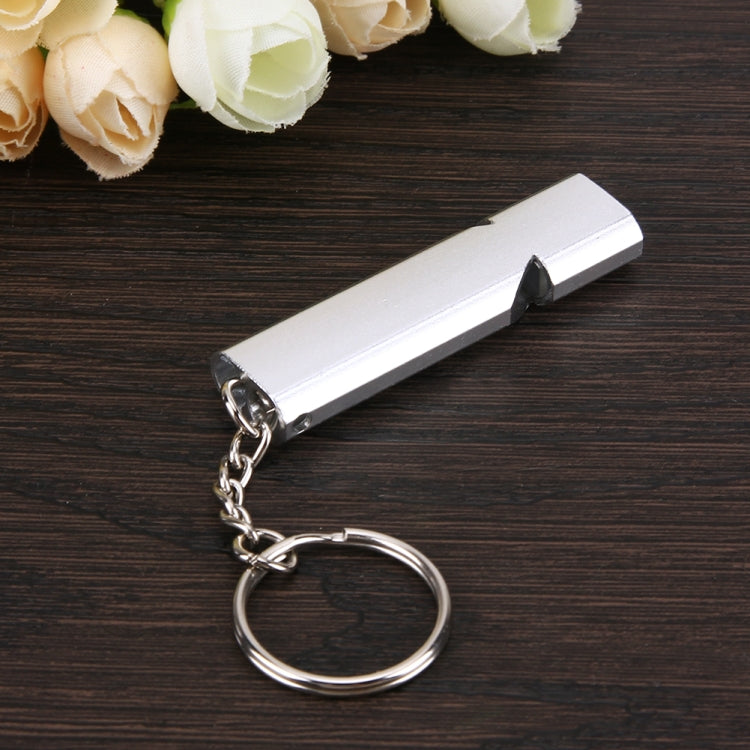 3 PCS Mini Portable 120db Double Pipe High Decibel Outdoor Camping Hiking Survival Whistle Double-frequency Emnergecy Whistle Keychain