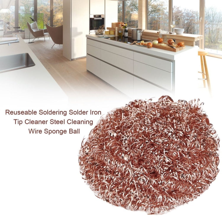 Reuseable Soldering Solder Iron Tip Cleaner Metal Wire Stand Welding Cleaning Tool Steel Wire  Ball