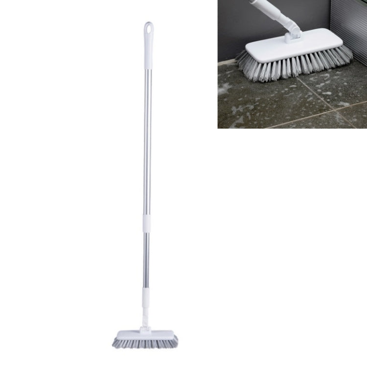Long Handle Bristle Brush For Bathroom Floor Cleaning Brush(White)