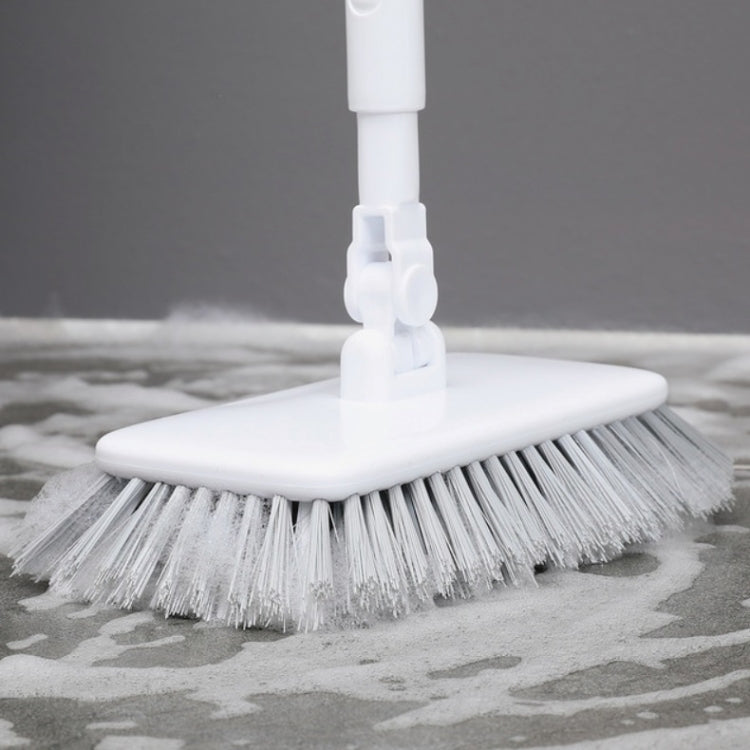 Long Handle Bristle Brush For Bathroom Floor Cleaning Brush(White)