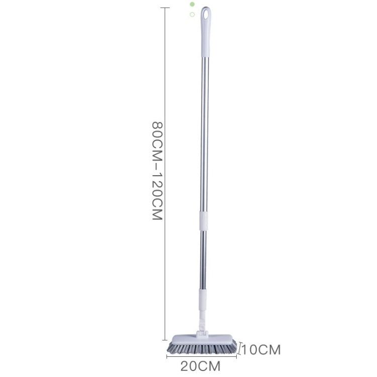 Long Handle Bristle Brush For Bathroom Floor Cleaning Brush(White)