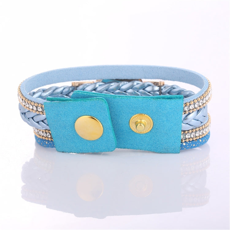 Duoya D249 Woven Twisted Pearls Round Analog Quartz Wrist Bracelet Watch for Ladies