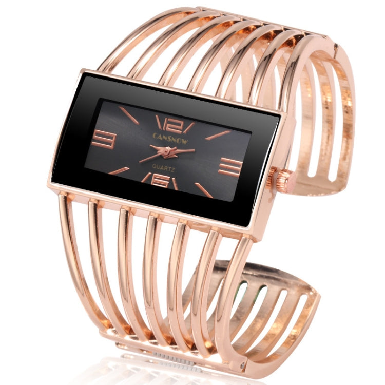 WAT2008 Alloy Bracelet Watch Creative Rectangular Dial Quartz Watch for Women