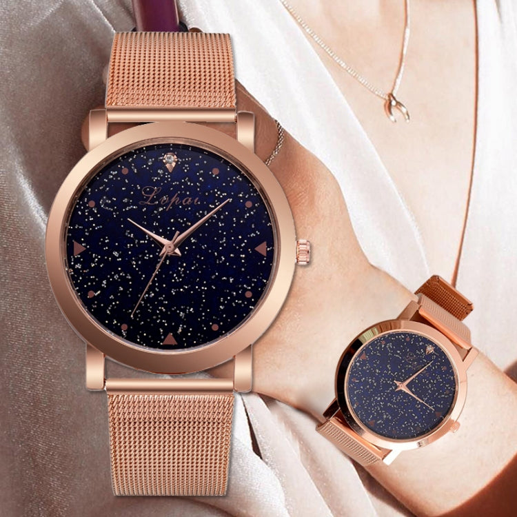 Lvpai P381 Starry Steel Quartz Watch for Women