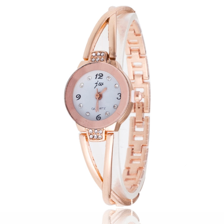 2 PCS Steel Belt Diamond Mirror Digital Scale Quartz Watch Bracelet Watch for Women