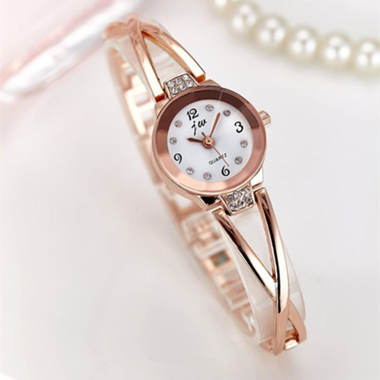 2 PCS Steel Belt Diamond Mirror Digital Scale Quartz Watch Bracelet Watch for Women