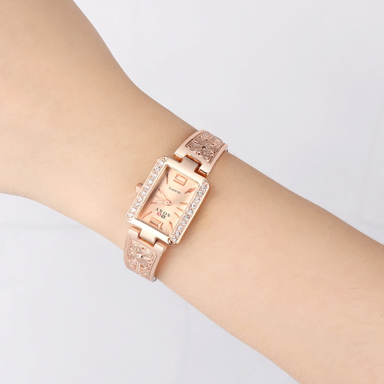 SX SOXY Women Square Dial Diamond Alloy Strap Bracelet Watch