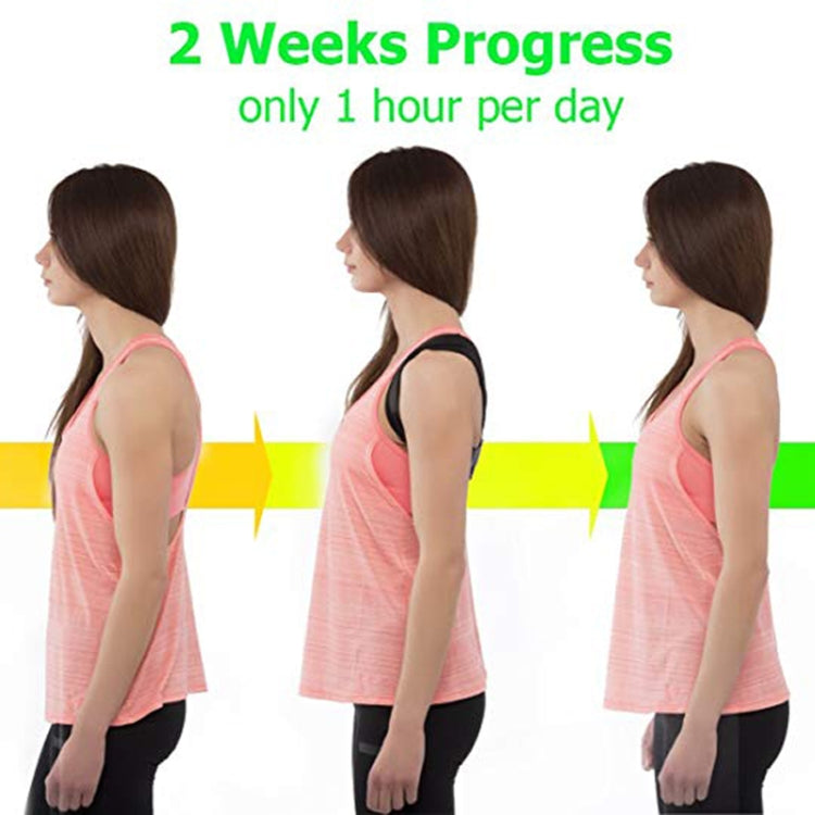 Brace Support Belt Adjustable Back Posture Corrector Clavicle Spine Back Shoulder Lumbar Posture Correction(Black)