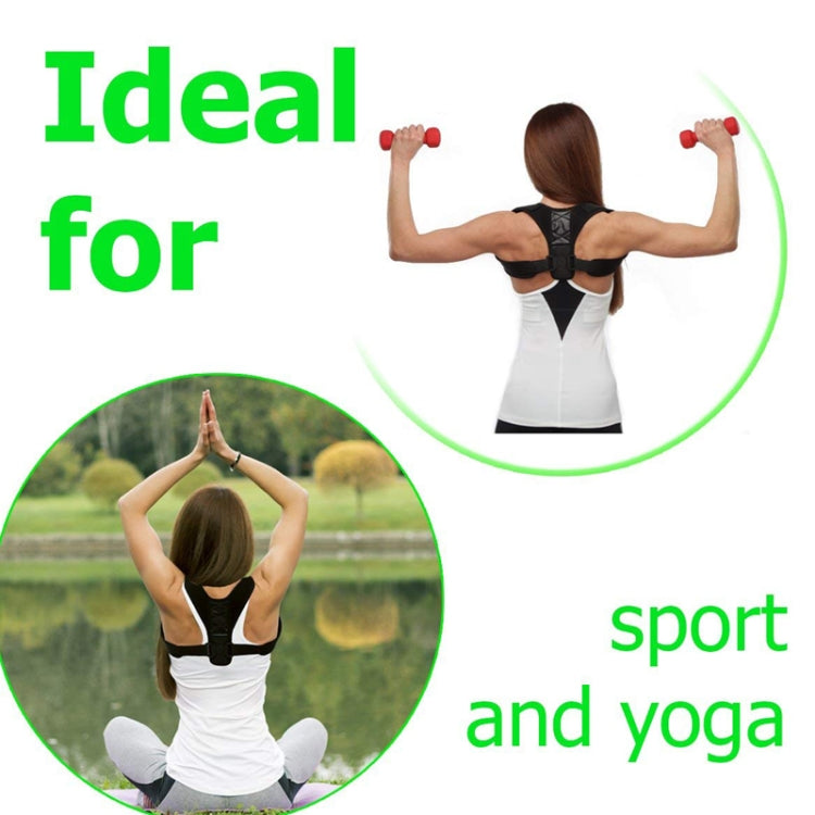 Brace Support Belt Adjustable Back Posture Corrector Clavicle Spine Back Shoulder Lumbar Posture Correction(Black)