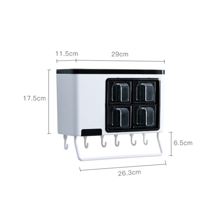 Wall-mounted Household Punch-free Chopsticks Storage Multi-function Kitchen Seasoning Box