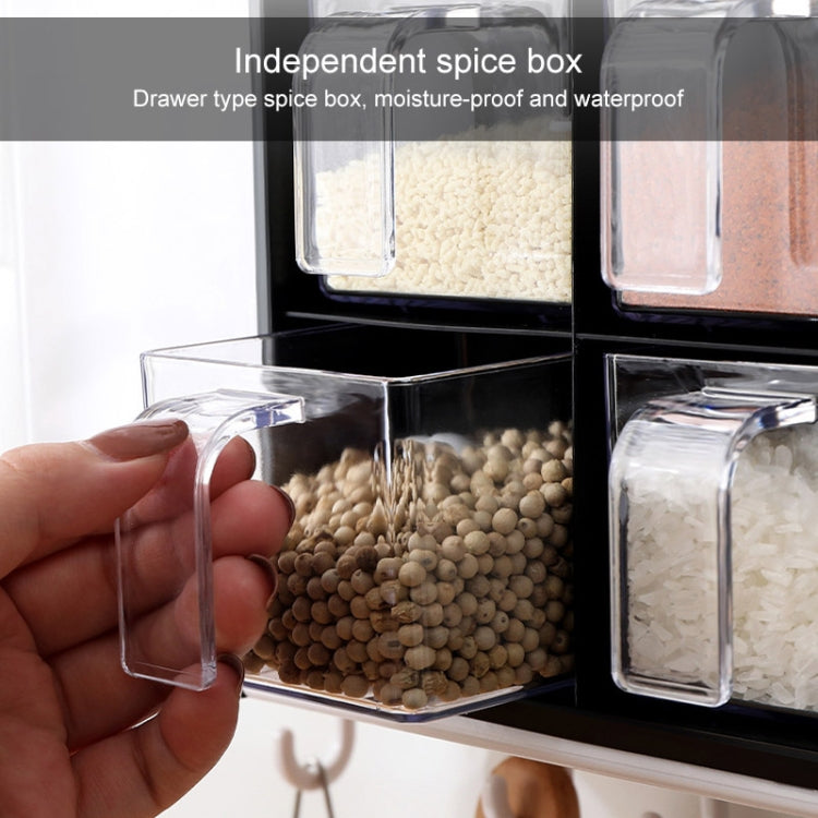 Wall-mounted Household Punch-free Chopsticks Storage Multi-function Kitchen Seasoning Box