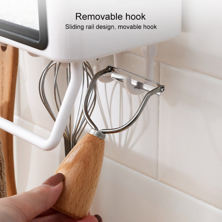 Wall-mounted Household Punch-free Chopsticks Storage Multi-function Kitchen Seasoning Box