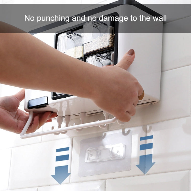 Wall-mounted Household Punch-free Chopsticks Storage Multi-function Kitchen Seasoning Box