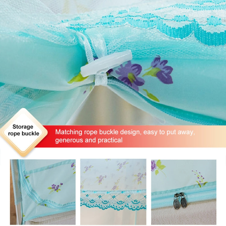 Three-door Heightening Yurt Printed Zipper Mosquito Net, Size:150x200 cm