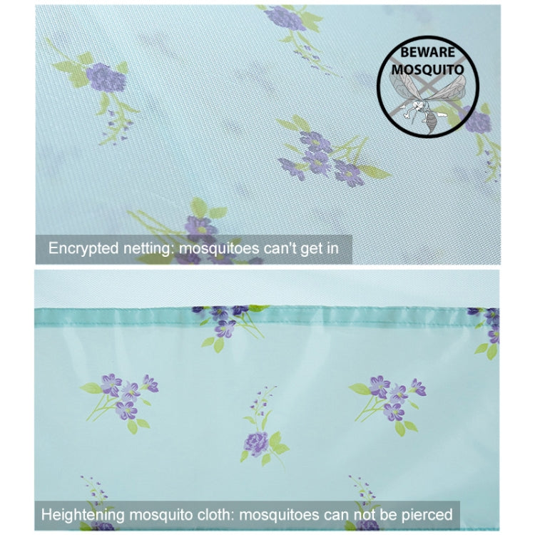 Three-door Heightening Yurt Printed Zipper Mosquito Net, Size:150x200 cm