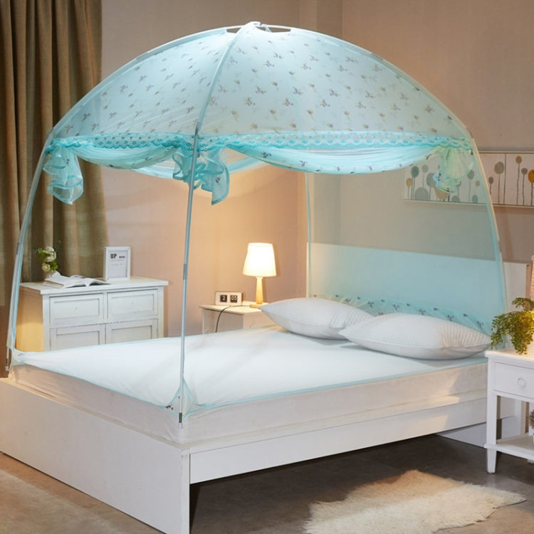 Three-door Heightening Yurt Printed Zipper Mosquito Net, Size:200x220 cm