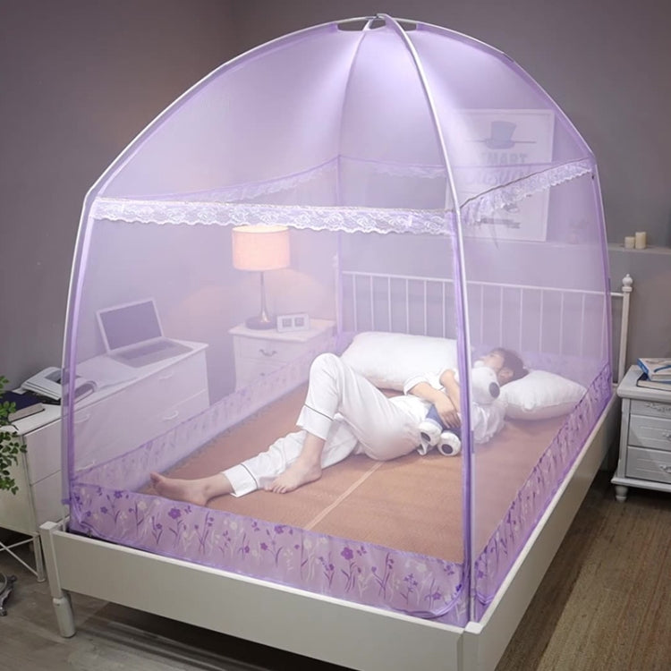 Household Zipper Foldable Yurt Mosquito Net, Size:120x200 cm