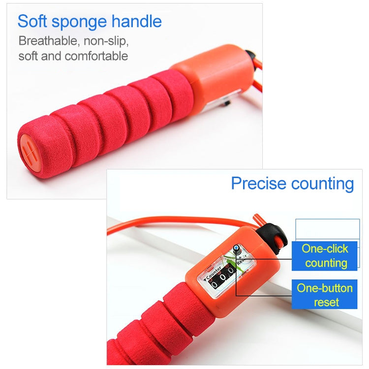 Jump Ropes with Counter Sports Fitness Adjustable Fast Speed Counting Jump Skip Rope Skipping Wire