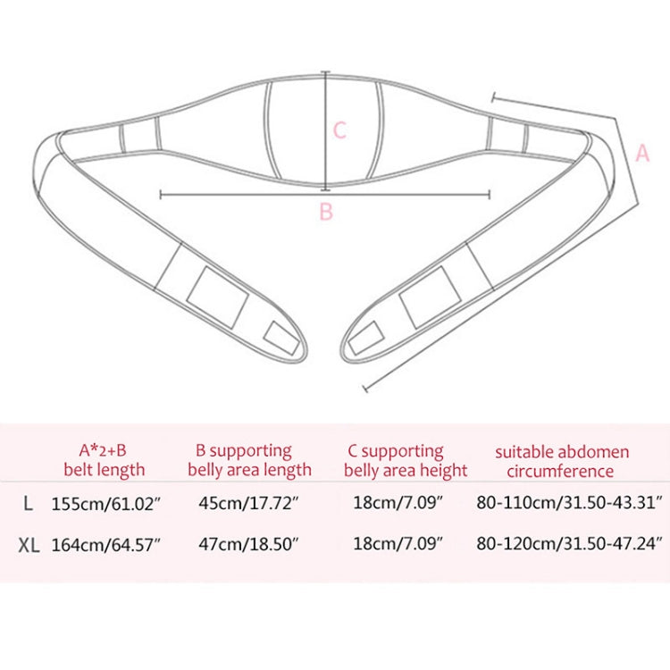 Maternity Support Belt Pregnant Postpartum Corset Belly Bands, Size:L