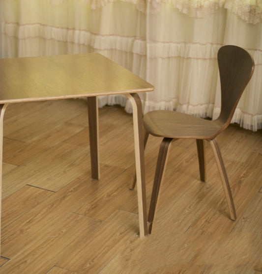 Nordic Style Walnut Office Chair High Bar Table Chair Tea Shop Cafe Lounge Chair