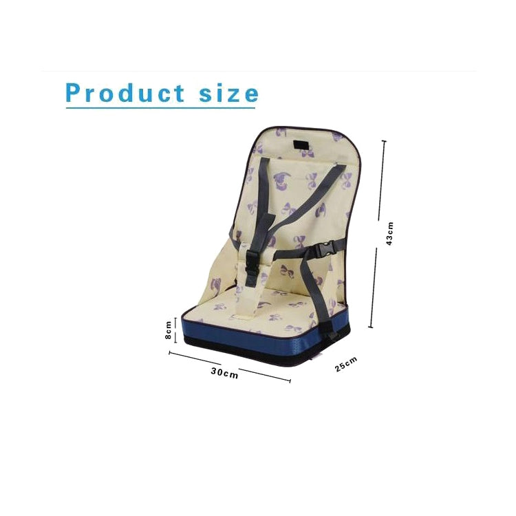 Portable Heightening Folding Baby Dining Chair  Baby Eating Chair Mummy Bag(Pink)