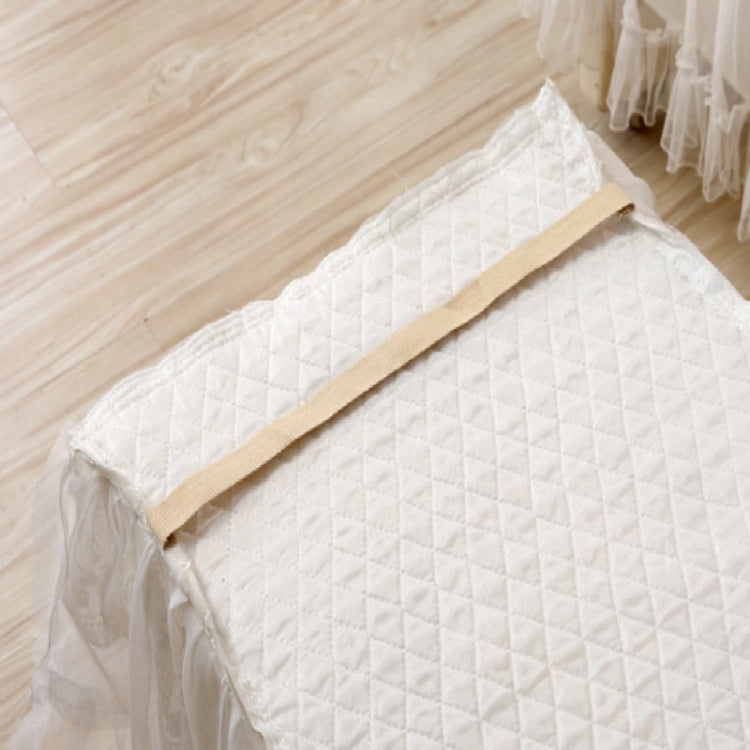 Lace Embroidered Piano Full Dust Cover, Size: 153x33x120cm Sigle Seat(White)