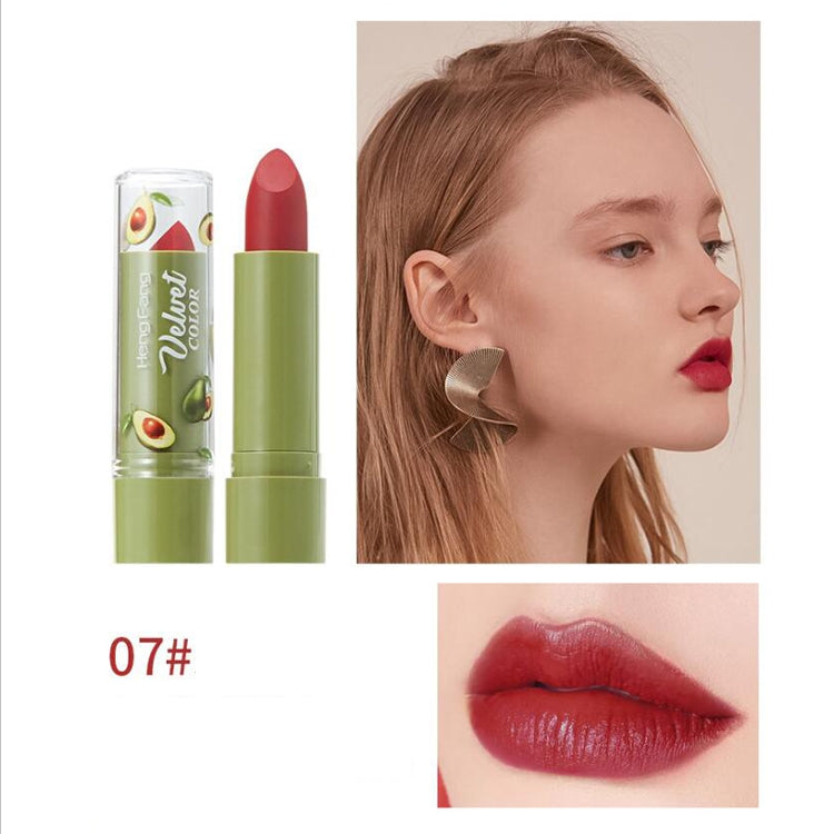 5 PCS Avocado-yellow Matte Lipstick Matte Matte Moisturizing Lipstick