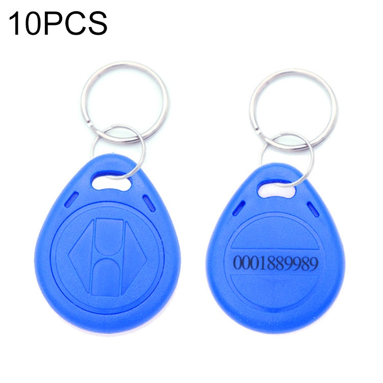 10 PCS 125KHz TK/EM4100 Proximity ID Card Chip Keychain Key Ring