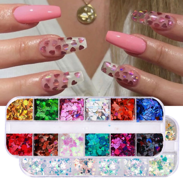 2 PCS Nail Art Butterfly Laser Symphony Sequins, Specification:01