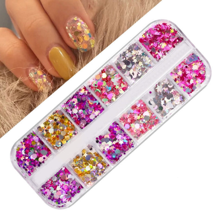 2 PCS Nail Art Butterfly Laser Symphony Sequins, Specification:03