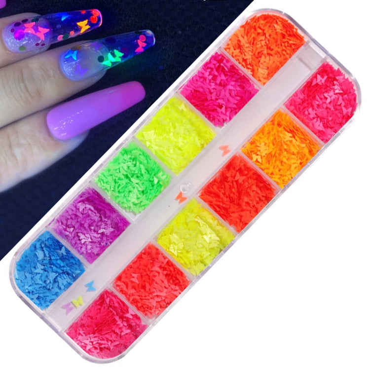 2 PCS Nail Art Butterfly Laser Symphony Sequins, Specification:12
