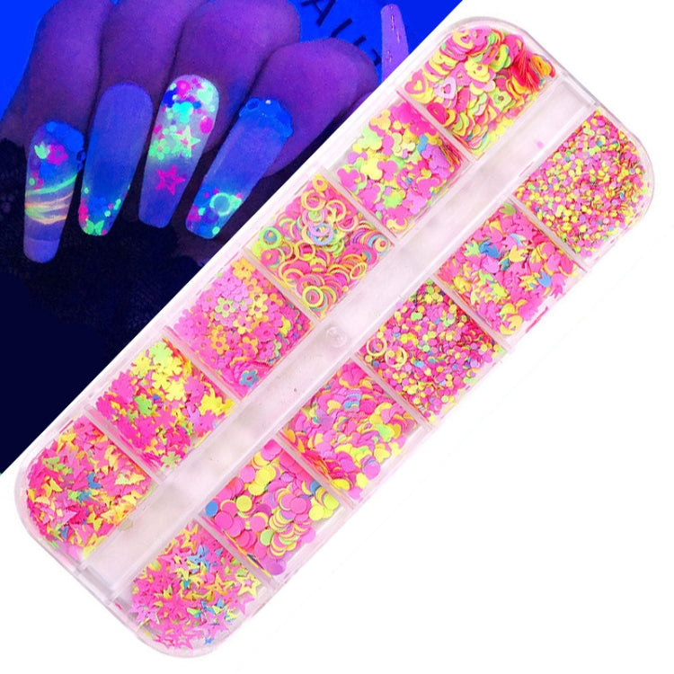 2 PCS Nail Art Butterfly Laser Symphony Sequins, Specification:14