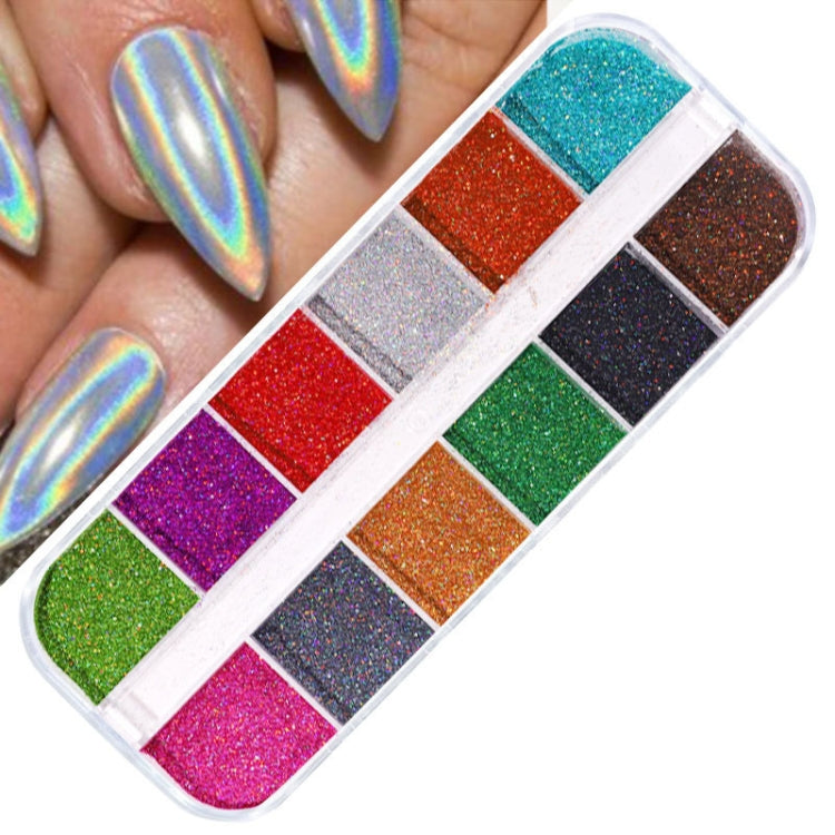 2 PCS Nail Art Butterfly Laser Symphony Sequins, Specification:17