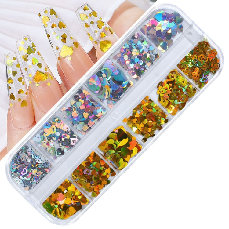 2 PCS Nail Art Butterfly Laser Symphony Sequins, Specification:19