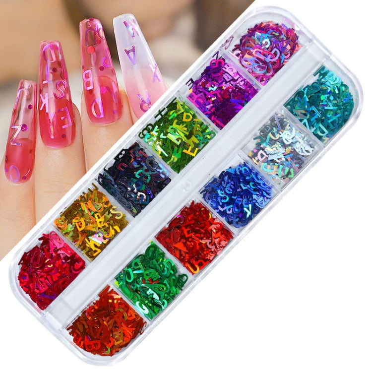 2 PCS Nail Art Butterfly Laser Symphony Sequins, Specification:20