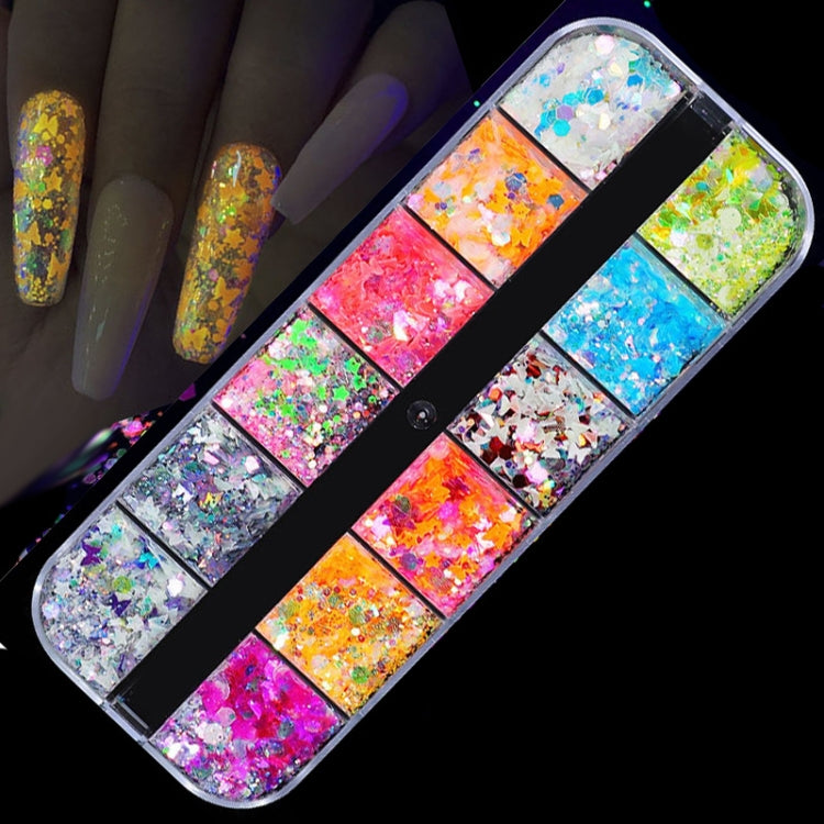 2 PCS Nail Art Butterfly Laser Symphony Sequins, Specification:23