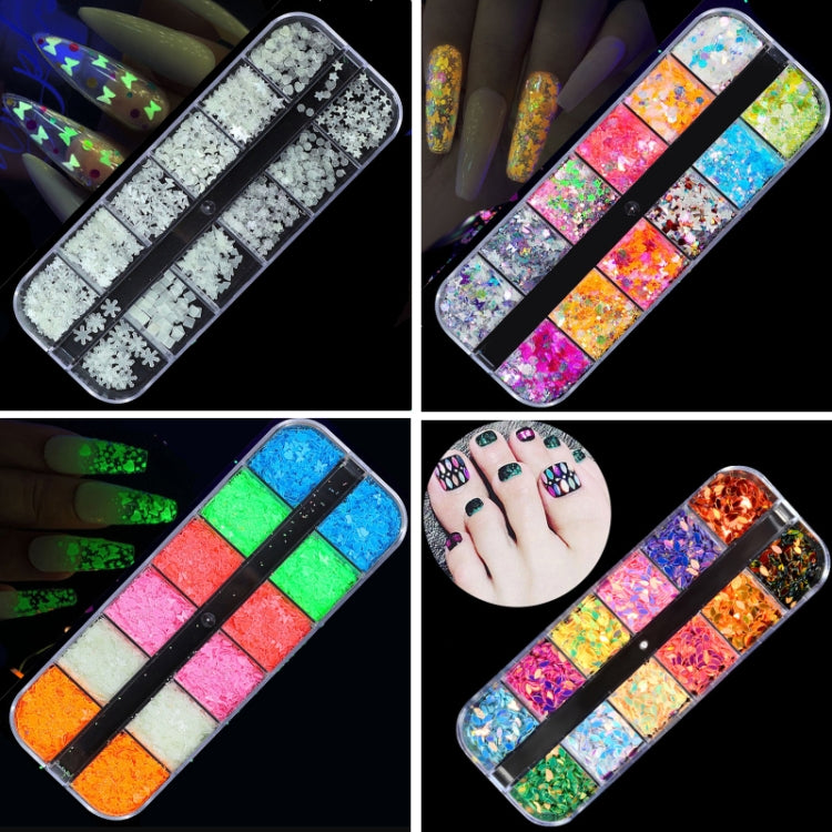 2 PCS Nail Art Butterfly Laser Symphony Sequins, Specification:23