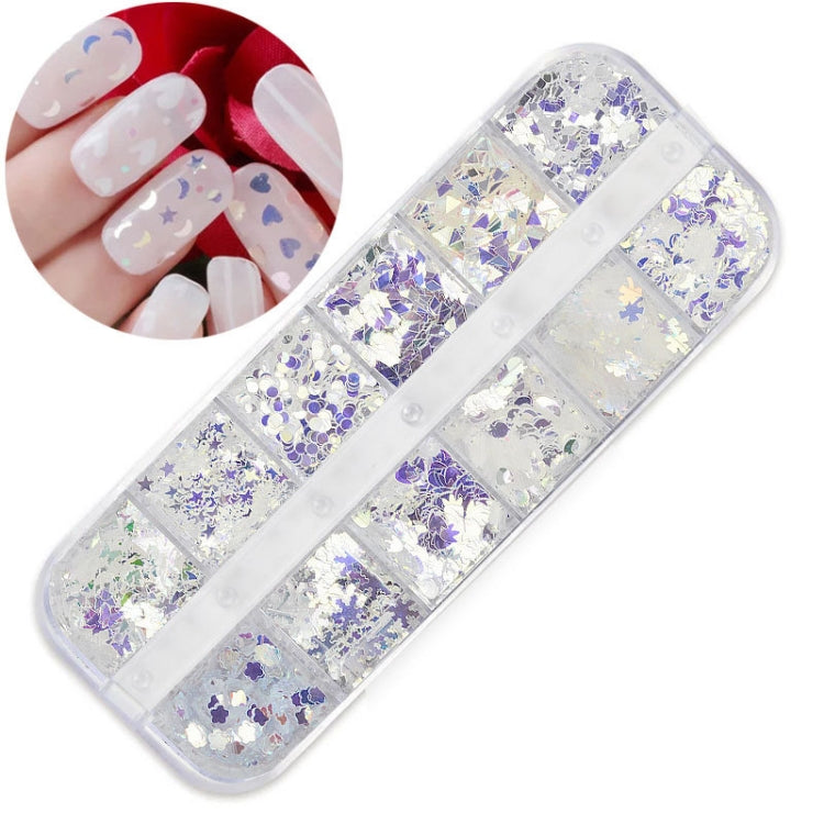 2 PCS Nail Art Butterfly Laser Symphony Sequins, Specification:27