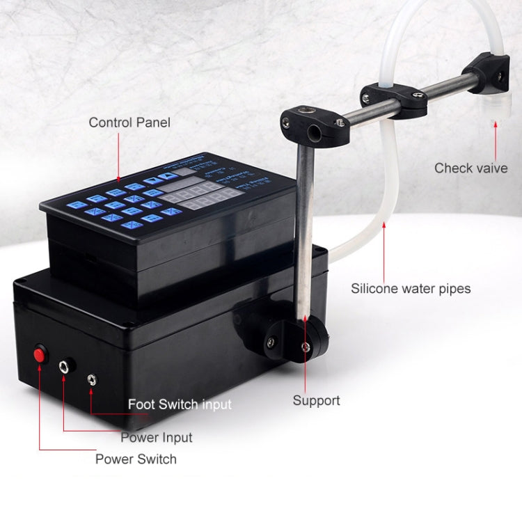 Electrical Liquid Filling Machine Digital Pump Bottled Water Filler, Large Flow Model Flow Rate: 3.5L/min(black)